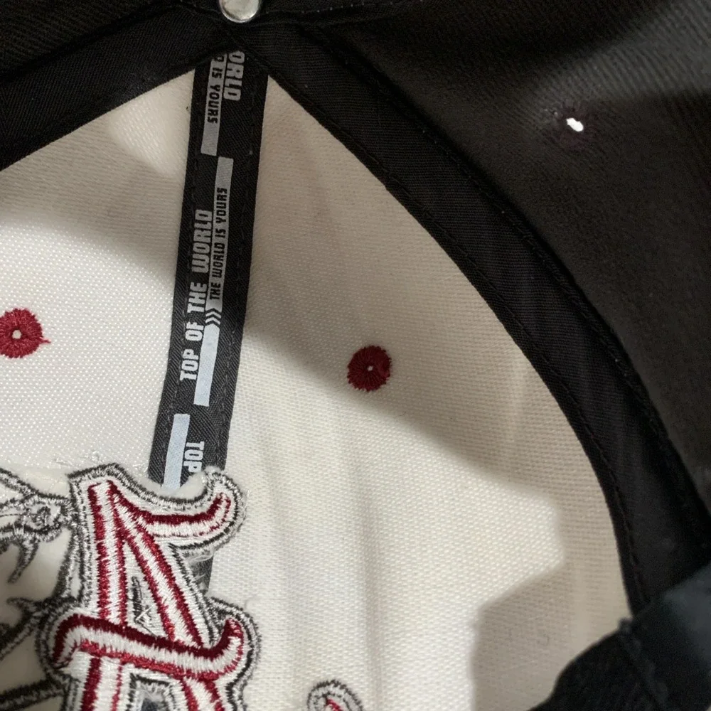 Vtg Rare‎ Top Of The World Alabama Crimson Tide Elephant Logo cap Gray Flex Fit